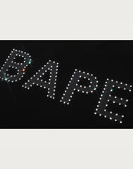 BAPE RHINESTONE LOGO RELAXED FIT TEE MENS