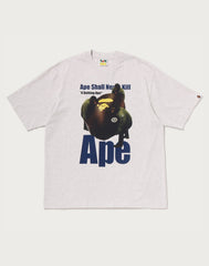 APE HEAD PHOTO PRINT RELAXED FIT TEE MENS