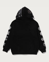BAPE US BLACK FRIDAY DOUBLE SHARK RELAXED FIT FULL ZIP HOODIE MENS
