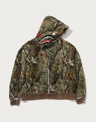 BAPE X SAINT MXXXXXX SHARK FULL ZIP HOOD MENS