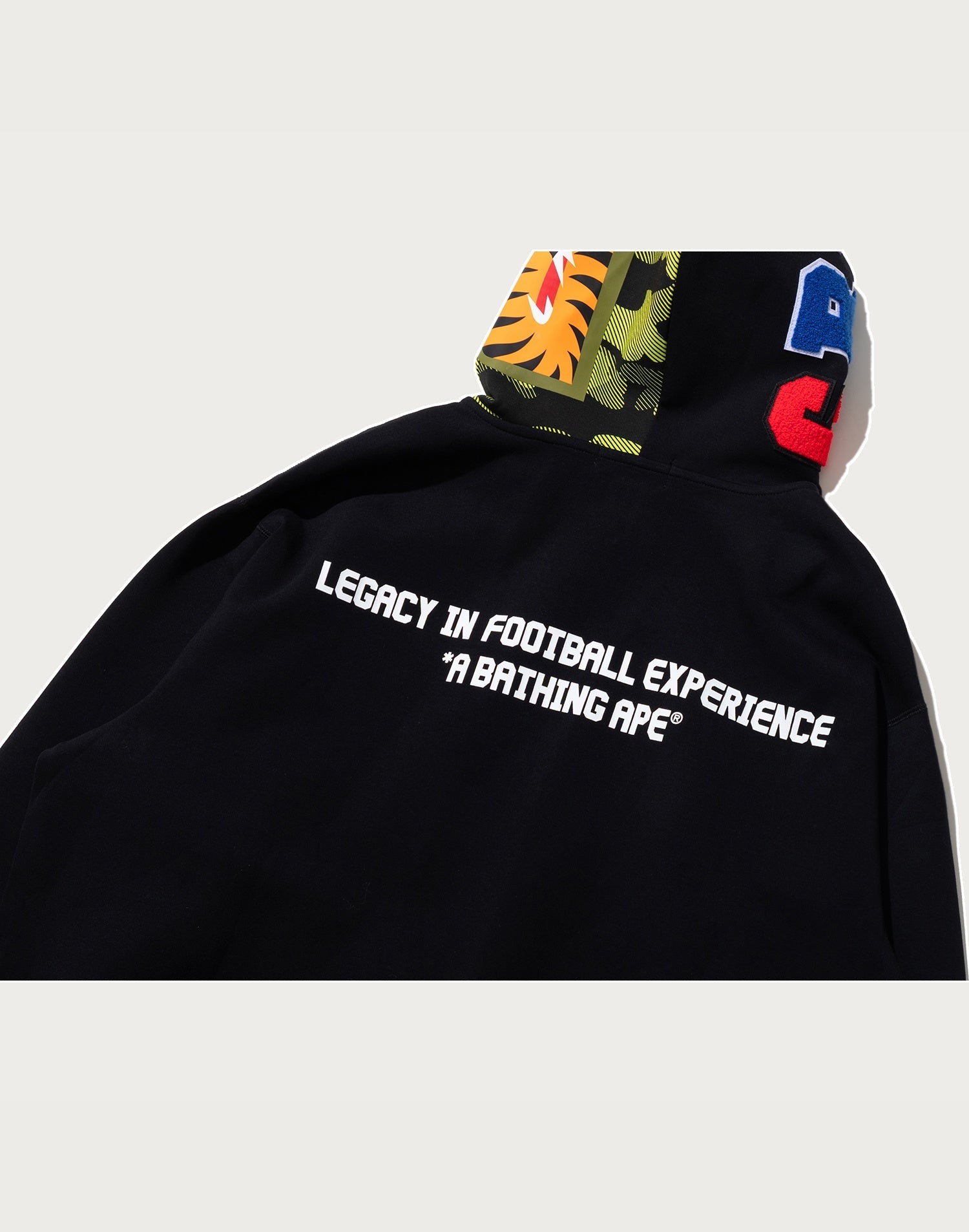 BAPE X CR7 LIFE LOGO RELAXED FIT SHARK FULL ZIP HOODIE #2 MENS