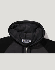 COLOR STONE BAPE RELAXED FIT ZIP HOODIE MENS