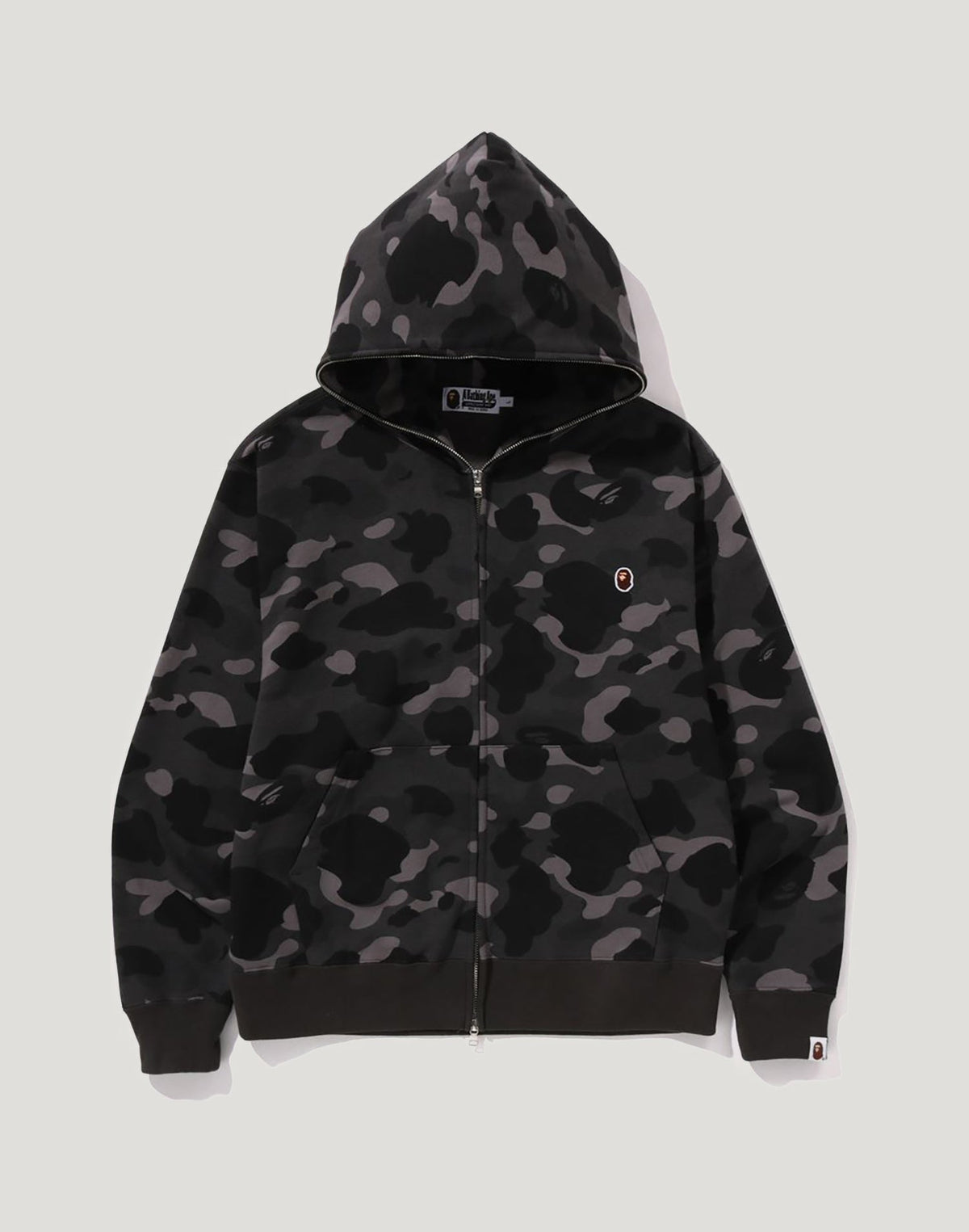 ONE POINT COLOR CAMO CROPPED FULL ZIP HOODIE MENS