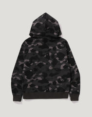 ONE POINT COLOR CAMO CROPPED FULL ZIP HOODIE MENS