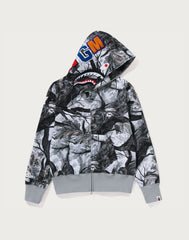 TREE EDGE CAMO SHARK FULL ZIP HOODIE LADIES