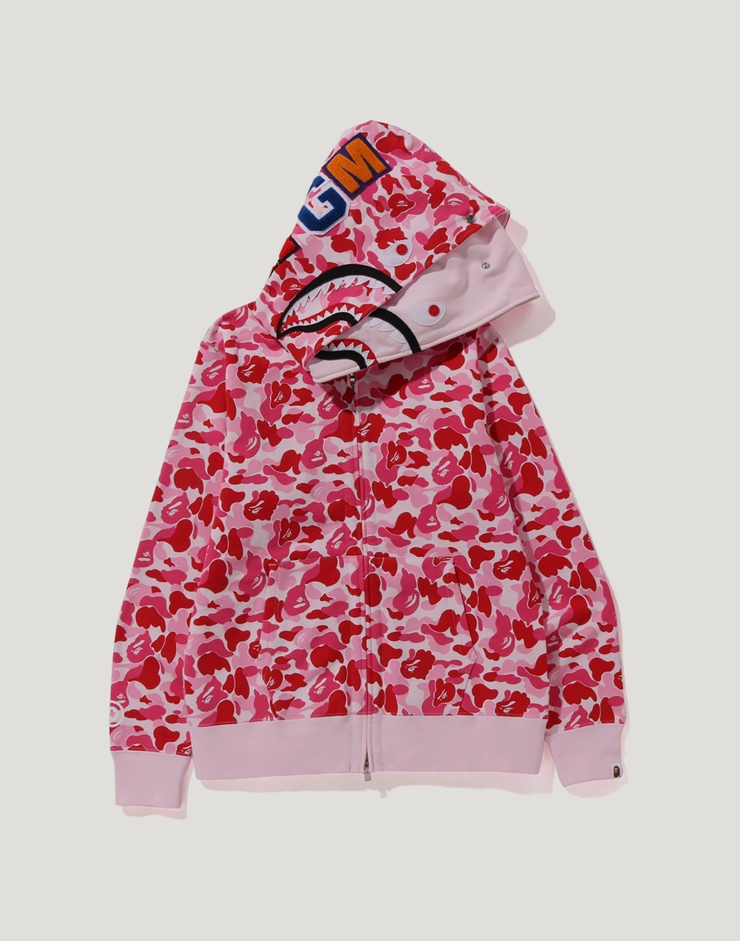 ABC CAMO DOUBLE SHARK FULL ZIP HOODIE MENS