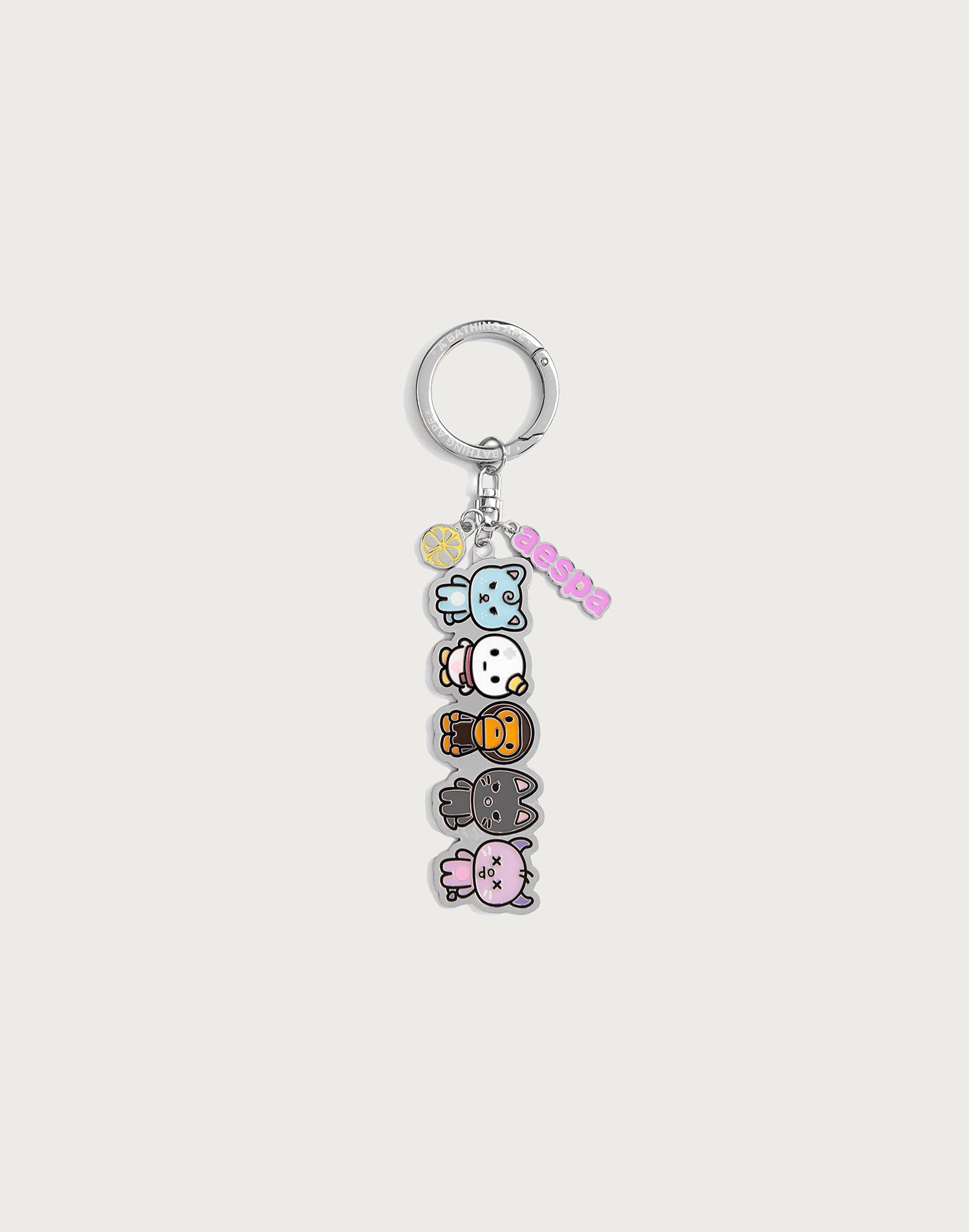 BAPE X AESPA METAL KEYRING