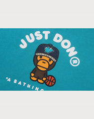 BAPE X JUST DON MILO RELAXED FIT PULLOVER HOODIE MENS
