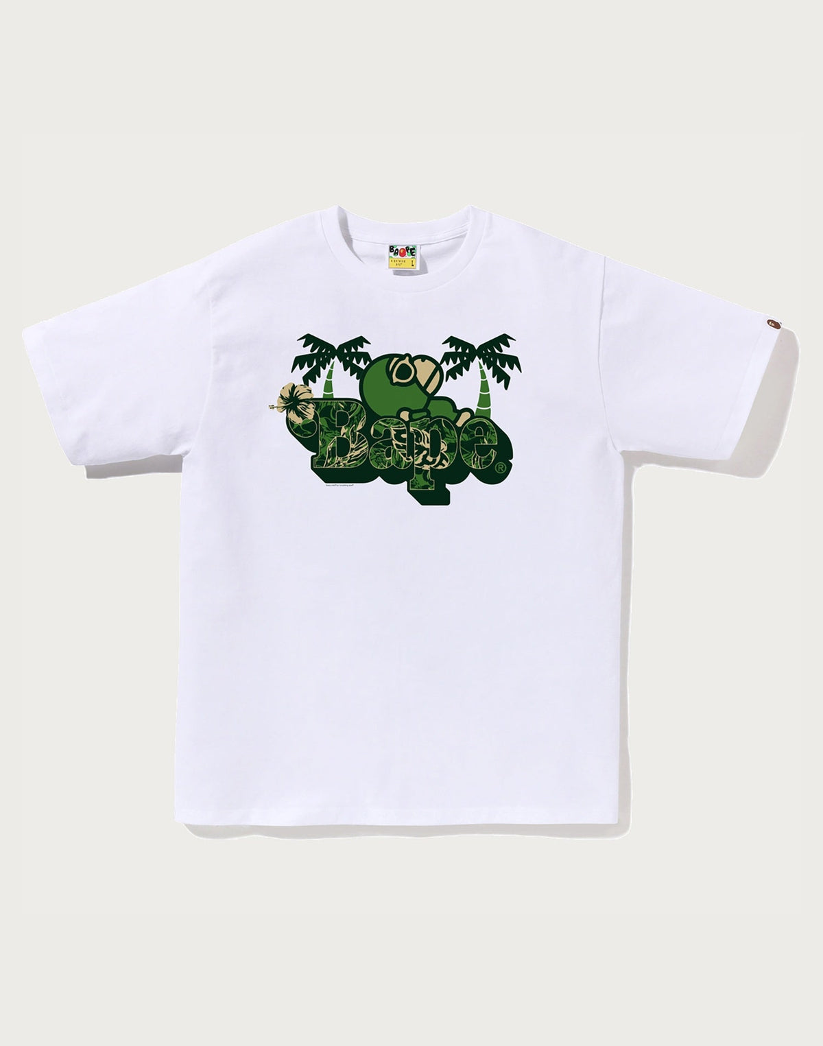PALM RESORT CAMO MILO ON BAPE TEE MENS