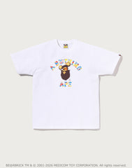 BAPE X MEDICOM TOY 30TH ANNIV. COLLEGE MILO TEE MENS